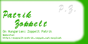 patrik zoppelt business card